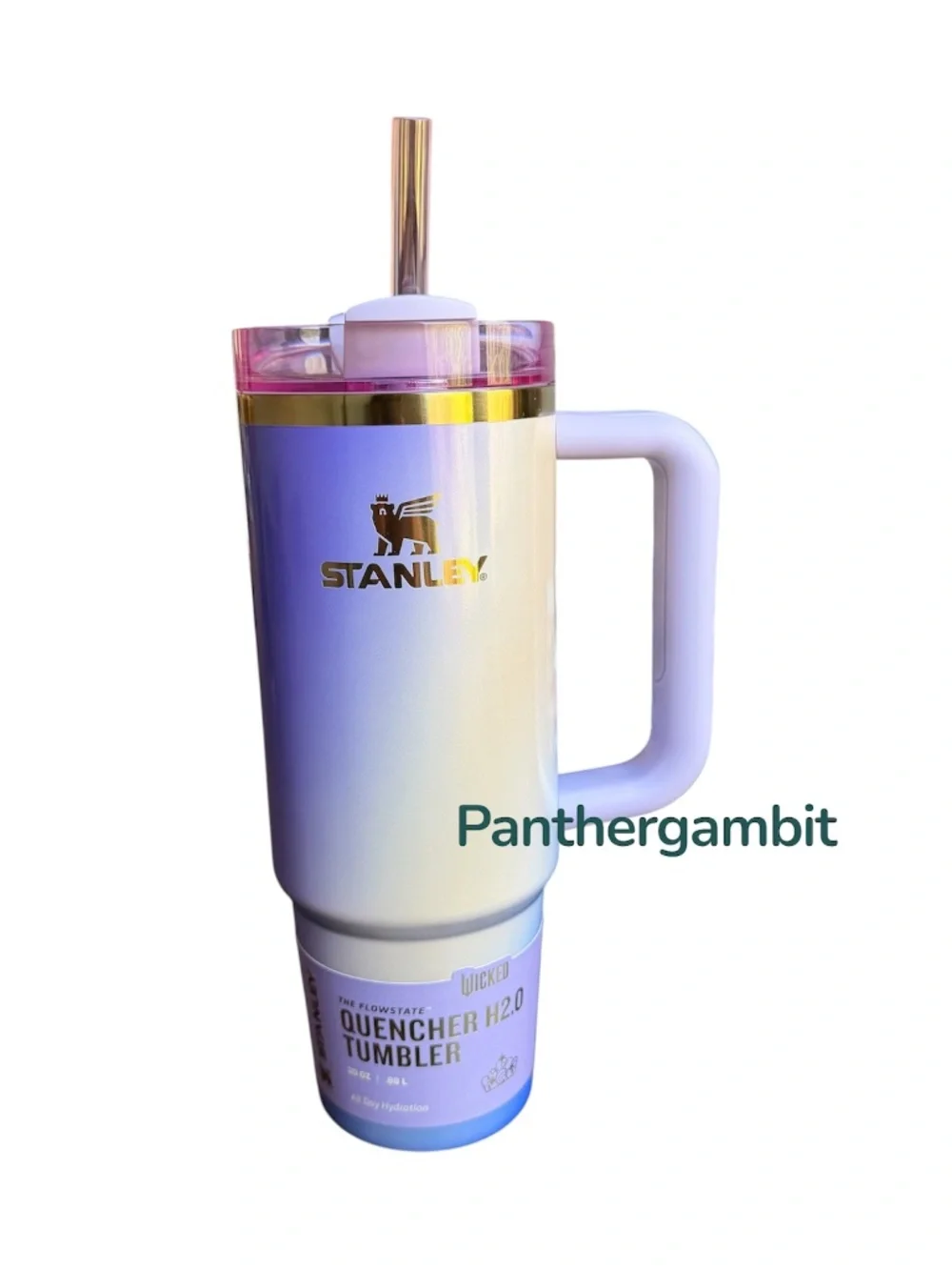 Stanley Wicked 30 oz Stainless Steel H2.0 Quencher Tumbler Glinda For Good - Picture 6 of 9